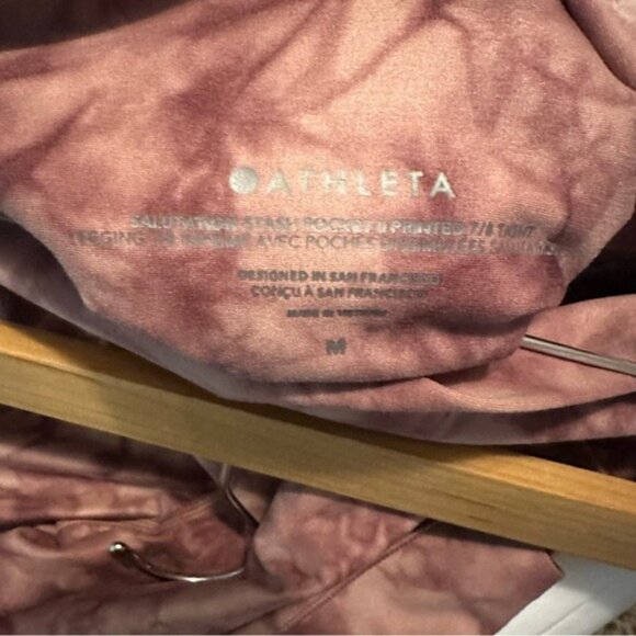 ATHLETA Salutation Stash II 7/8 Pocket Tight Medium Palermo Riptide - Picture 8 of 9